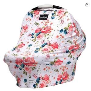 Milk Snob 5-in-1 Nursing Cover, Carseat Cover, Shopping‎ Cart Cover, Floral